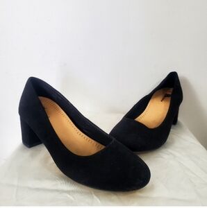GHELSEE GIRL Black Square Heel Shoes